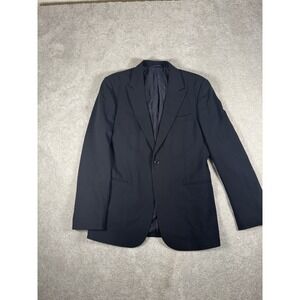 Giorgio Armani Black 100% Wool Single Button Blazer 52** See  Measurements